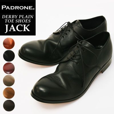 【PADRONE/パドローネ】DERBY PLAIN TOE SHOES “JACK”・PU7358-2001-11C