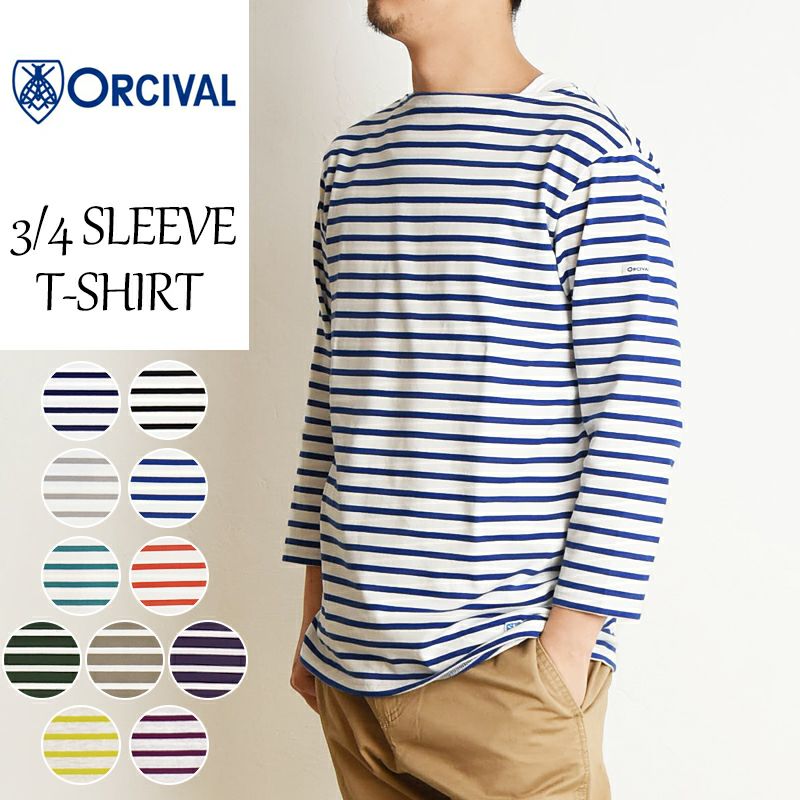 オーシバル オーチバル Orcival メンズ ボートネック フレンチバスクシャツ 長袖ボーダーtシャツ カットソー B211 10 Geography Online Store ジェオグラフィー公式通販サイト