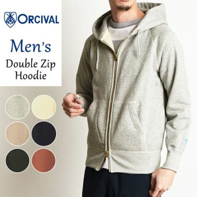 オーシバル オーチバル ORCIVAL メンズ フレンチテリー ダブルジップ パーカー スウェット RC-9007