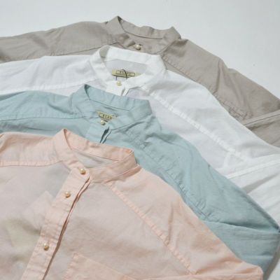 【BLANC basque/ブランバスク】●別注●60ローンパールボタンシャツ