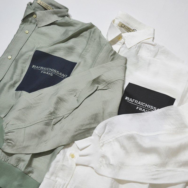 BLANC basque レーヨンナイロンローンシャツブルゾン BLANC basque/ブランバスク】レーヨンナイロンローン・BB31-101