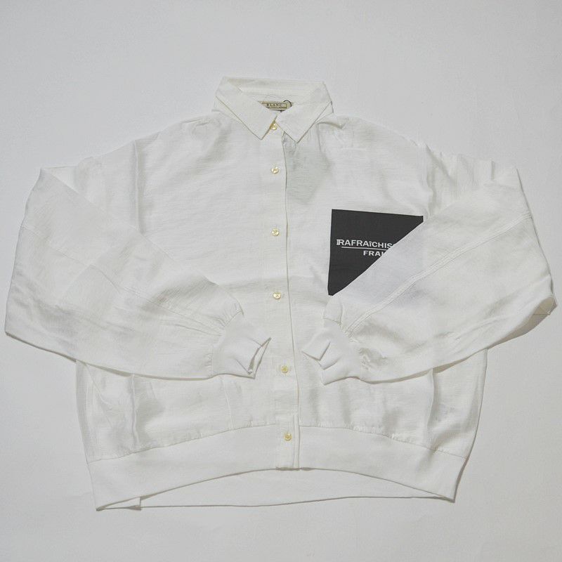 BLANC basque レーヨンナイロンローンシャツブルゾン BLANC basque/ブランバスク】レーヨンナイロンローン・BB31-101