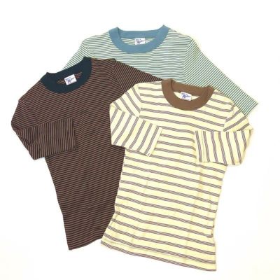 【Robert P.Miller/ロバートピー・ミラー】パネルリブ5分袖Tシャツ・RM224-2043