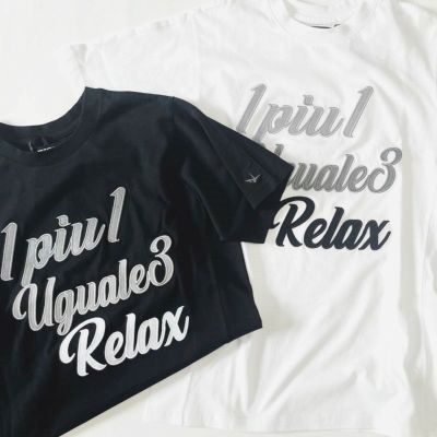 【1PIU1UGUALE3 RELAX/ウノ ピゥ ウノ ウグァーレ トレ リラックス】グラデーションアップリケ半袖Tシャツ・UST-23014