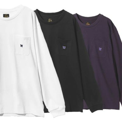 NEEDLES/ニードルズ】L/S CREW NECK TEE - POLY JERSEY・NS272（M・L 