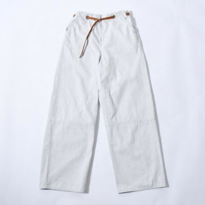 【JOHNBULL/ジョンブル】8ozホワイトデニムベルテッドパンツ・JL241P33