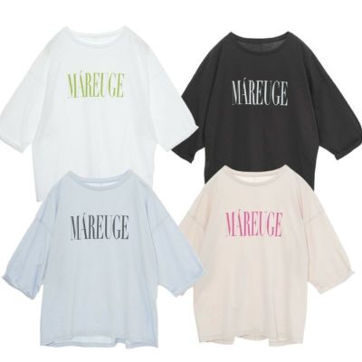 【MICA&DEAL/マイカアンドディール】“MAREUGE”ロゴプリントTシャツ・0124109005