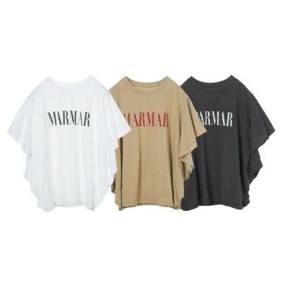【MICA&DEAL/マイカアンドディール】“MARMAR”ロゴフリルTシャツ・124209114
