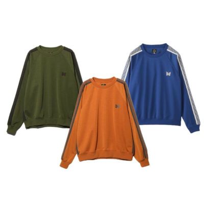 【NEEDLES/ニードルズ】TRACK CREW NECK SHIRT - POLY SMOOTH・OT227(S・M・Lサイズ)