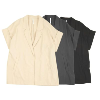 【Dignite collier/ディニテコリエ】ビッグスリーブレスジャケット・80242705