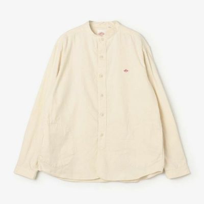 【DANTON/ダントン】MEN'S COTTON FLANNEL BAND COLLAR SHIRT・DT-B0280VSS