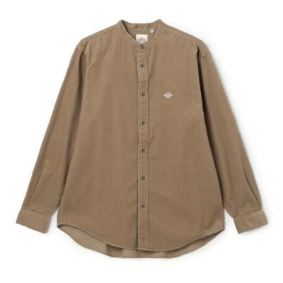 【DANTON/ダントン】MEN'S CORDUROY BAND COLLAR SHIRT・DT-B0291MCD