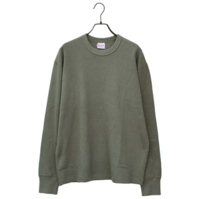 【HEALTHKNIT/ヘルスニット】THERMAL KING RASCHEL HONEYCOMB CREWNECK L/S・52027