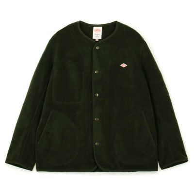 【DANTON/ダントン】MEN'S FLEECE COLLARLESS JACKET・JD-8939-2