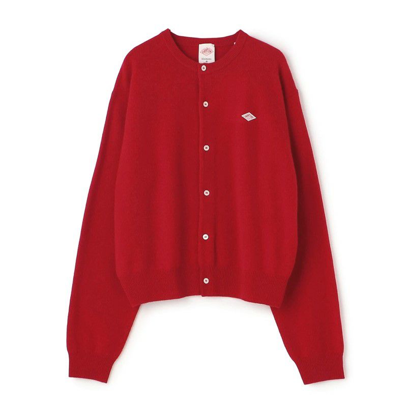 DANTON/ダントン】WOMEN'S LAMBSWOOL CREW NECK KNIT CARDIGAN・DT