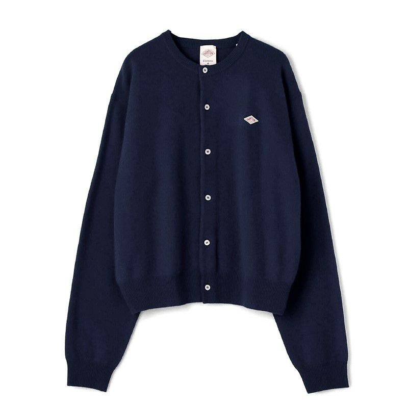 DANTON ダークグリーン カーディガン　ウール100%新品、未使用 中古・古着通販】DANTON (ダントン) ラムウールVネックニット