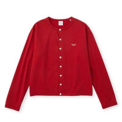 【ORCIVAL/オーシバル】WOMEN'S JERSEY CREW NECK CARDIGAN・OR-C0382MFT
