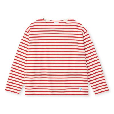 【ORCIVAL/オーシバル】WOMEN'S COTTON LOURD WIDE BOAT NECK BASQUE SHIRT・B249