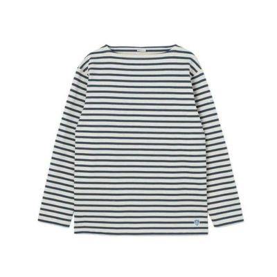 【ORCIVAL/オーシバル】WOMEN'S COTTON LOURD WIDE BOAT NECK BASQUE SHIRT・B249CLN