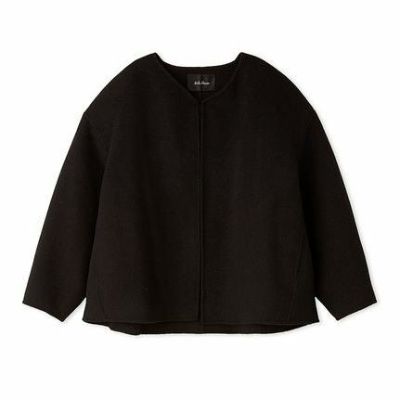Z798ミラオーウェン 浅Vネックショート丈コート 09WFC244306 Mila Owen/ミラオーウェン】浅Vネックショート丈コート・09WFC244306