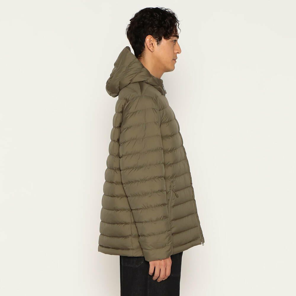 DANTON/ダントン】MEN'S NYLON TAFFETA MIDDLE DOWN HOODED JACKET・DT