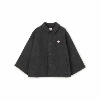 【DANTON/ダントン】WOMEN'S SINGLE WOOL PILE GATHERED SHORT COAT・DT-A0541 SWP