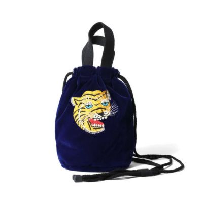 【HOUSTON/ヒューストン】VELVETEEN EFFECT BAG (TIGER)・6874