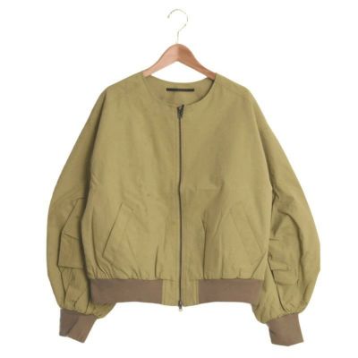 【ZAMPA/ザンパ】ノーカラータッサーブルゾン・Z320133