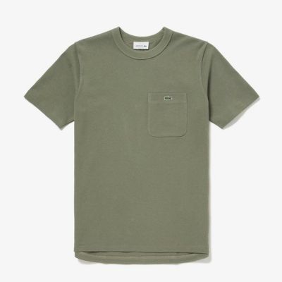 【LACOSTE/ラコステ】メンズ   鹿の子地ポケット半袖Tシャツ・TH4921