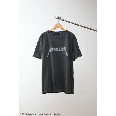 【GOOD ROCK SPEED/グッドロックスピード】メンズ METALLICA|メタリカ PIGMENT LOGO T-SHIRT(ピグメントロゴTシャツ)(L・XLサイズ)・25MET002W
