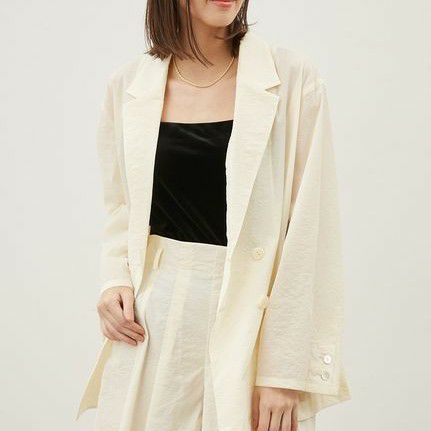 【新品】ミラオーウェン　ストレッチシアーダブルジャケット新作　アイボリー　完売 楽天市場】【SALE／50%OFF】【セットアップ対応】ストレッチ