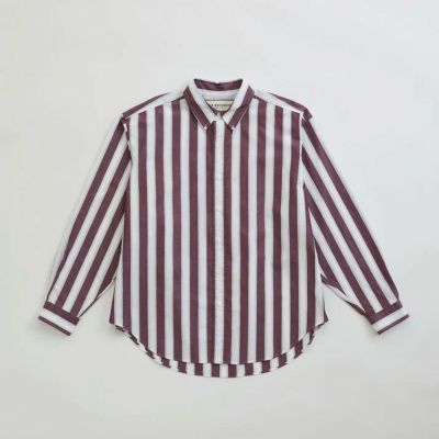 【THE SHINZONE/シンゾーン】STRIPED DADDY SHIRT(ストライプダディシャツ)・25SMSBL01