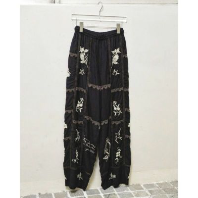 【TODAYFUL/トゥデイフル】ウィメンズ Embroidery Patchwork Trousers(エンブロイダリー パッチワークトラウザーズ)・12510701