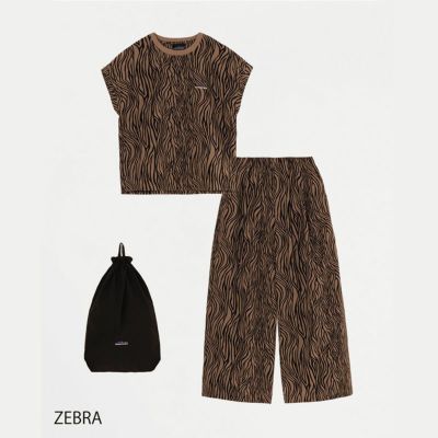 【THOUSAND MILE/サウザンドマイル】FRENCH SLEEVE SHIRT&WIDE PANTS SET(フレンチスリーブTシャツ・ワイドパンツセット)・TM251QP00042