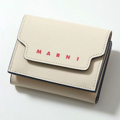 【MARNI/マルニ】トライフォールドビッグロゴウォレット/三つ折り財布・PFMO0125U0
