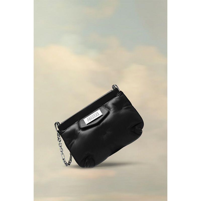 メゾンマルジェラ　チェーンショルダーバッグ　　クラッチ　ラムレザー　ブルー Maison Margiela（旧Maison Martin Margiela） - 新品 メゾン