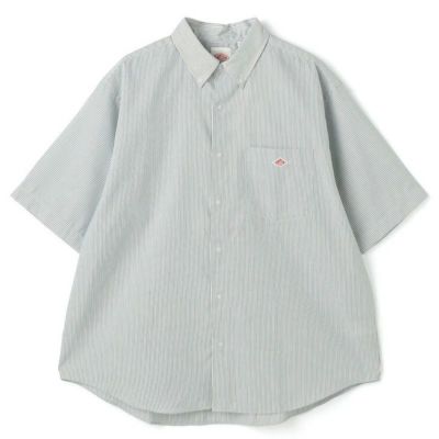 【DANTON/ダントン】MEN'S OXFORD SHORT SLEEVE B.D SHIRT(オックスフォードボタンダウンシャツ)・#DT-B0337　POD
