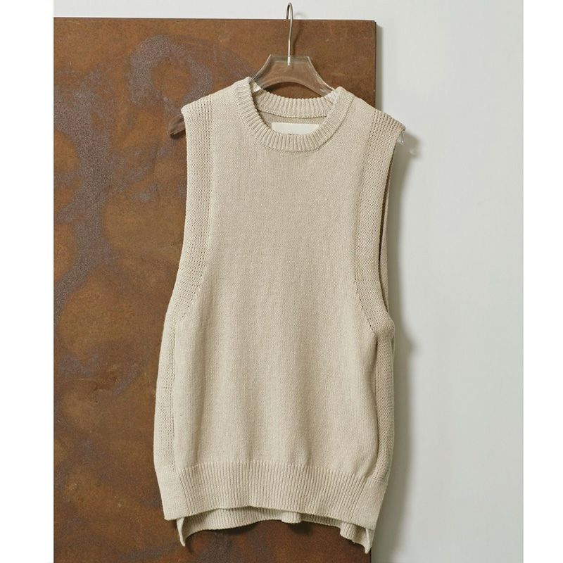 TODAYFUL/トゥデイフル】Cottonlinen Knit Vest(コットンリネン